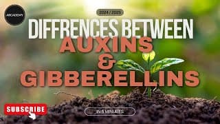 Plant Growth: Auxins and Gibberellins | Biology | Differences between Auxins and Gibberellins